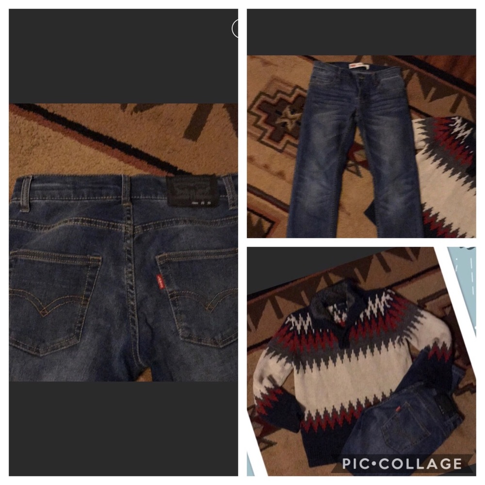 Set of 2 Levi’s jeans and Gap sweater!